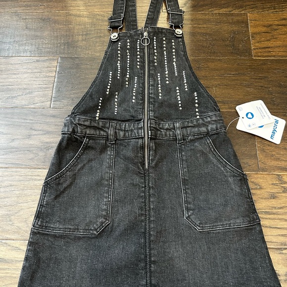 Mayoral Other - Mayoral Black Denim Overalls with Studded Detail